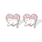Серьги-клипсы GIRLY "Cat in the heart"