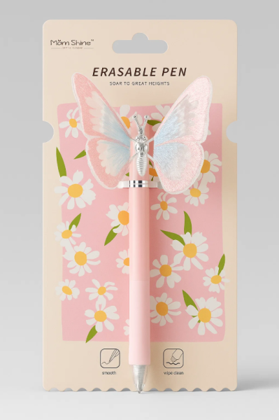 Ручка пиши-стирай "Beautiful butterfly", pink 