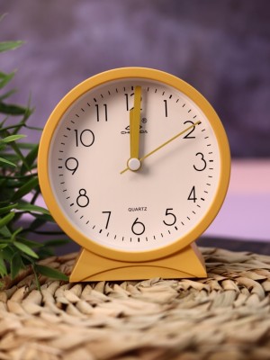 Часы-будильник «Morning mood», yellow (11,2х10,5 см)