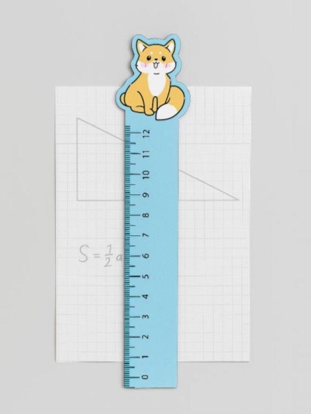 Линейка ECO из дерева Аниме «Fox» 