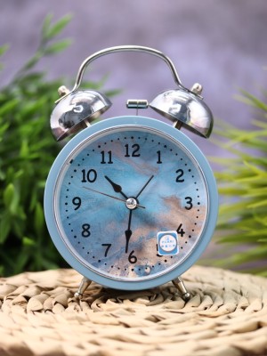 Часы-будильник "Marble", light blue (13,5х10 см)