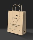 Пакет подарочный iLikeGift «Этот пакет охраняет кот!» (24*10,5*32), крафт