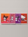 Тетрадь А5 "Kuromi+MyMelody+HK" в доп. ПВХ обложке, 48 л, клетка