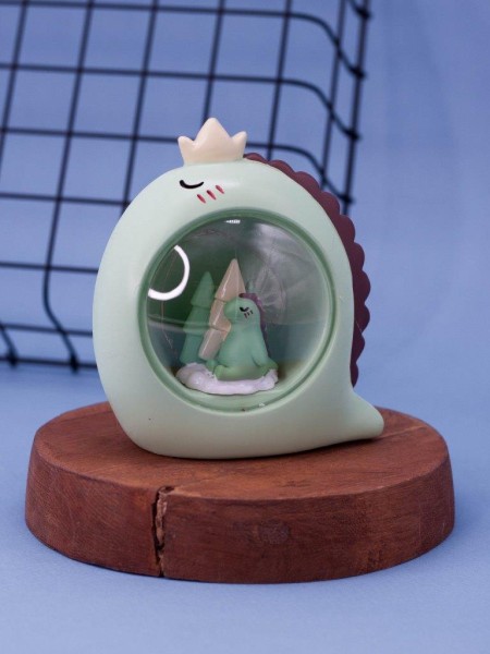 Ночник "Sleeping dino ball", green (11 см), пластик 