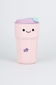 Термокружка «Funny face», pink (450 мл)