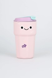 Термокружка «Funny face», pink (450 мл)