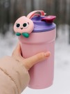 Термокружка «Funny face», pink (450 мл)