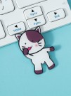 Значок акриловый iLikeGift "Neat cat dark"