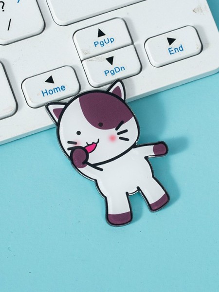 Значок акриловый iLikeGift "Neat cat dark" 