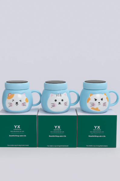 Кружка «Emotions of a cat», dark blue (420 ml) 
