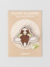 Значок ECO из дерева Rainbow Sloth