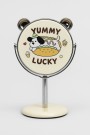 Зеркало настольное на ножке "Happy dog", жёлтое (10,5*18 см)