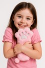 Пенал плюшевый "Pink paw", pink (20*10 см)
