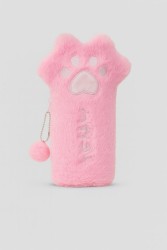 Пенал плюшевый "Pink paw", pink (20*10 см)