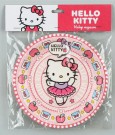 Набор бумажных тарелок 6 шт. "Hello Kitty" (d=180 мм)