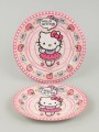 Набор бумажных тарелок 6 шт. "Hello Kitty" (d=180 мм)