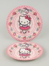 Набор бумажных тарелок 6 шт. "Hello Kitty" (d=180 мм)