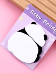 Блок стикер для записей "Chubby panda", purple