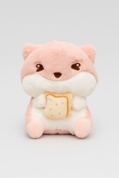 Мягкая игрушка "Hamster breakfast", pink, 20 см