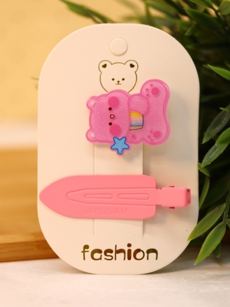 Набор аксессуаров для волос "Bear", pink, 2 шт. в наборе 