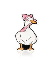 Значок металлический iLikeGift "Goose in a bow"