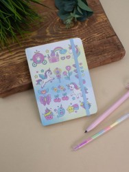 Блокнот (А6) "Unicorn fairytale", yellow (10.5*14.5)