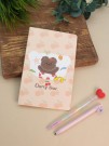 Блокнот (А5) "Cherry bear surprise", yellow (14.5*21)
