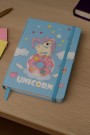 Блокнот (А5) "Unicorn on the cloud", blue (14.5*21)