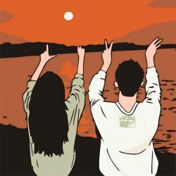 Картина по номерам  Draw Me! «Couple in love», (20*20 см)