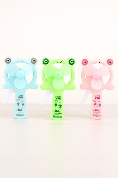 Портативный механический ручной вентилятор «Frog smile» (14,5х7,5х4 см), mix 