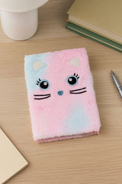 Блокнот плюшевый «Little mouse», pink, 21,5х15 см, плотность 70 гр. 
