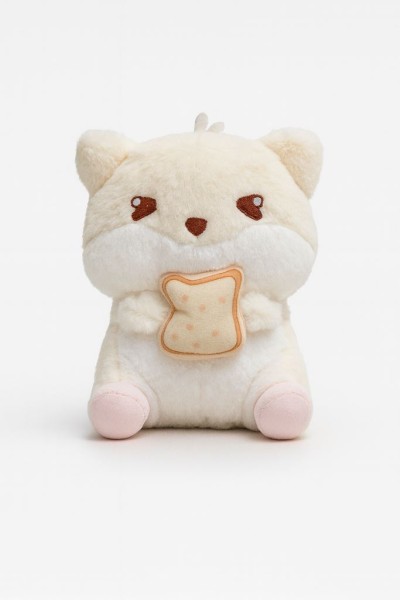 Мягкая игрушка "Hamster breakfast", white, 20 см 