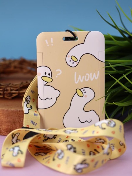Футляр для карт на ленте "Wow, goose" 