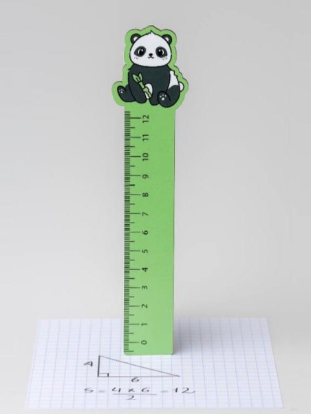 Линейка ECO из дерева Аниме «Panda» 