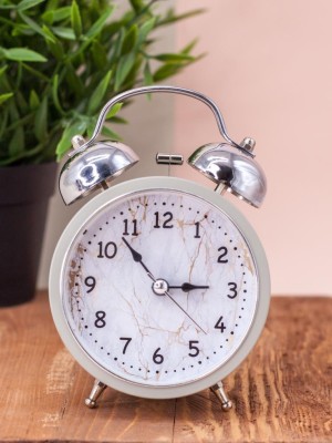 Часы-будильник "Marble", beige (13,5х10 см)