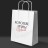 Пакет подарочный iLikeGift «Королеве драмы и вина» (24*10,5*32), крафт