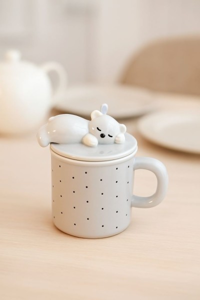 Кружка «Wake up the bear», grey (400 ml) 