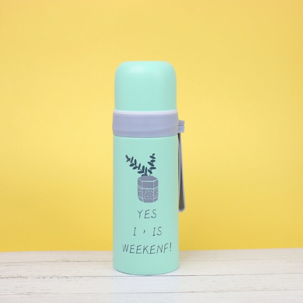Термос "Yes weekenf", green (350ml) 