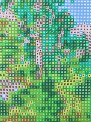 Алмазная мозаика "Речка", полная выкладка, рамка, 17*22 см