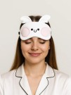 Маска для сна гелевая "Head hare", white