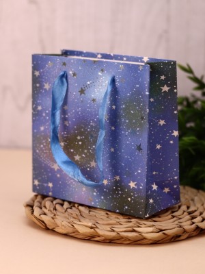 Пакет подарочный люкс (XS) «Звездное небо», (14,5*15*10)