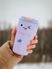 Термокружка «Funny face», purple (500 мл)
