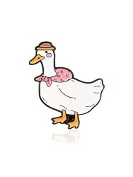 Значок металлический iLikeGift "The goose in the hat"