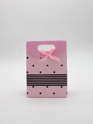 Пакет подарочный (XS) "Many dots", pink (12x6x16)
