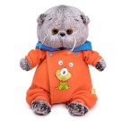 Мягкая игрушка "Кот Басик BABY в комбинезоне с монстриком" (20 см)