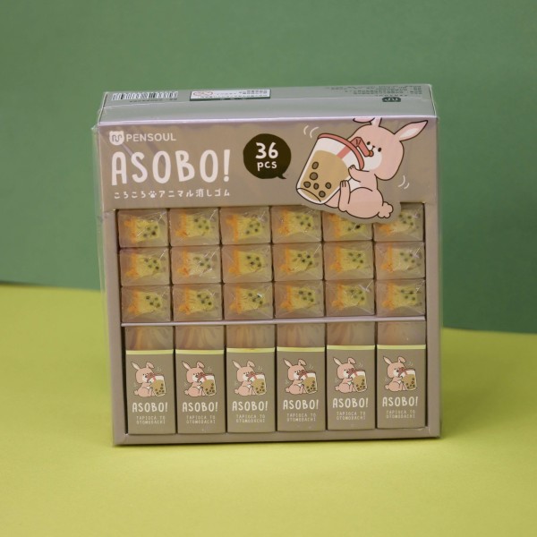 Ластик "Rabbit cocktail", mix, шоу-бокс 36 шт. 