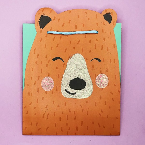 Подарочный пакет "Bear" (24*21*8) 