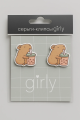 Серьги-клипсы GIRLY "Capybara with a drink"
