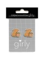 Серьги-клипсы GIRLY "Capybara with a drink"