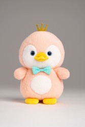Мягкая игрушка "Penguin crown", pink
